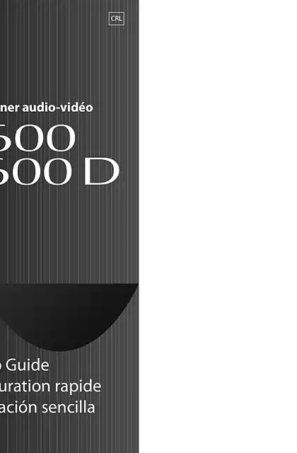 yamaha雅马哈RX-S600_RX-S600D Easy Setup Guide